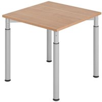 HAMMERBACHER höhenverstellbarer Schreibtisch VYS08/N/S nussbaum von HAMMERBACHER