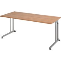 HAMMERBACHER höhenverstellbarer Schreibtisch VZS19/N/S nussbaum von HAMMERBACHER