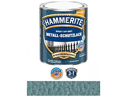 750 ml Hammerite Metallschutzlack Hammerschlag in Metallblau von HAMMERITE