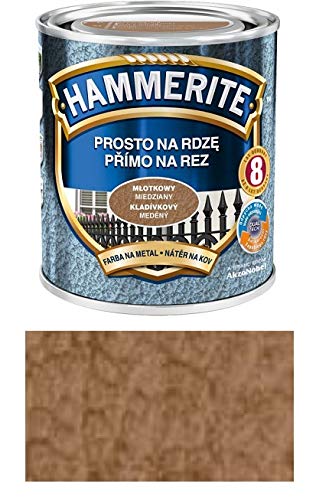 Farbauswahl Hammerite Metallschutz-lack Rostschutz 250ml Hammerschlag (Hammerschlag Kupfer) von HAMMERITE