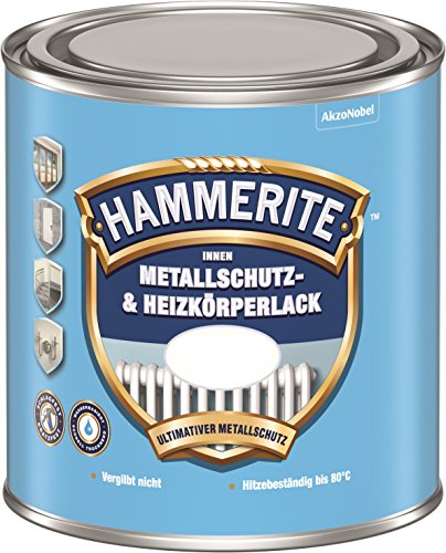 HAMMERITE Innen Metallschutz-& Heizkörperlack glänzend Braun, 0,500 L von HAMMERITE