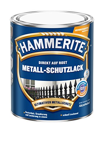 Hammerite Metallschutzlack Glänzend, Silber, 250ml von Hammerite