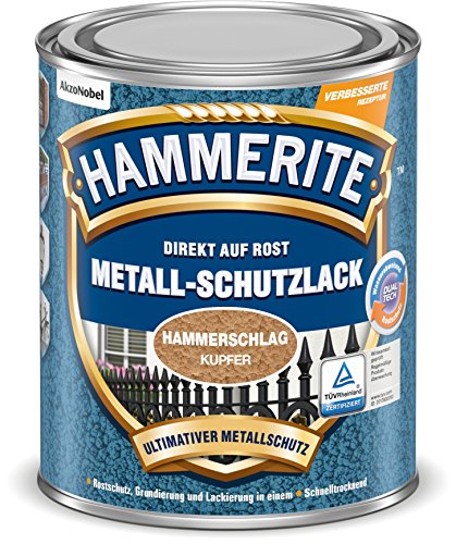 Hammerite Metallschutzlack Hammerschlag, Kupfer, 250 ml Hammerite Metallschutzlack Hammerschlag, Kupfer, 250 ml von Hammerite