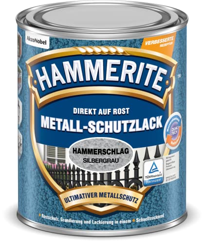 Hammerite Metallschutzlack Hammerschlag, Silbergrau, 750ml Hammerite Metallschutzlack Hammerschlag, Silbergrau, 750ml von Hammerite