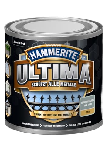 Hammerite Ultima Matt, Verkehrsgrau RAL7042, 250ml von Hammerite