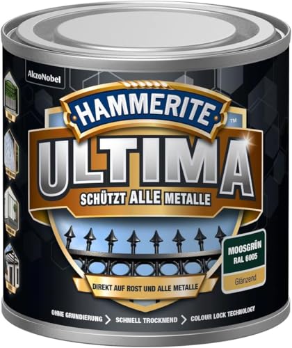 Hammerite metallschutzlack ultima glänzend moosgrün ral6005 750ml von HAMMERITE