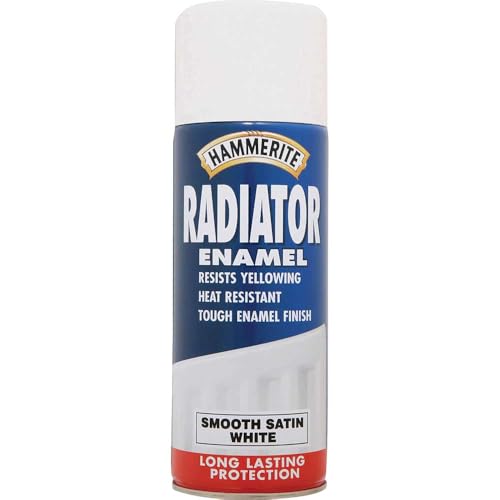 Hammerite 400 ml Heizkörper Emaille Aerosol – Satin Weiß von Hammerite