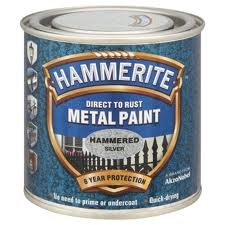 Hammerite Metallfarbe Hammered 750ml Silber von HAMMERITE