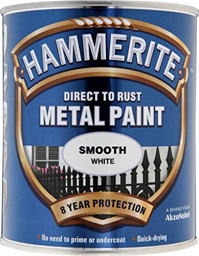 Hammerite Metallfarben-glatte 750ml Weiß von HAMMERITE