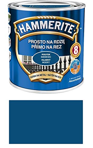 Hammerite Metallschutz-lack Lack Rostschutz 0,7 l Glänzend (Glänzend Blau) von HAMMERITE