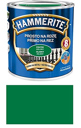 Hammerite Metallschutz-lack Lack Rostschutz 2,5 l Glänzend (Glänzend Grün) von HAMMERITE