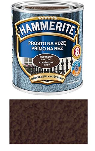 Hammerite Metallschutz-lack Lack Rostschutz 2,5 l Hammerschlag (Hammerschlag Braun) von HAMMERITE