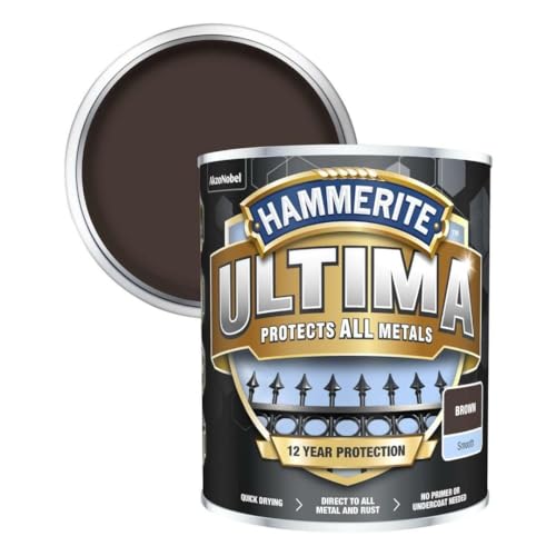 Hammerite Ultima Metallfarbe, glatt, 750 ml, Braun von HAMMERITE