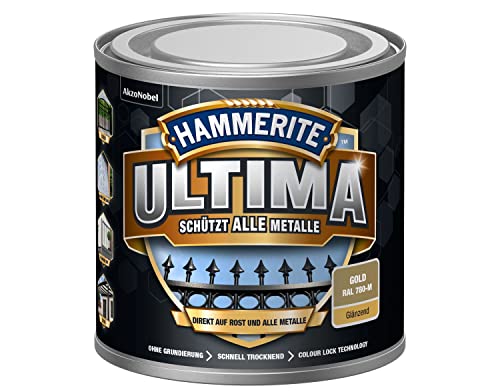 Hammerite metallschutzlack ultima glänzend gold ral780-m 250ml von HAMMERITE