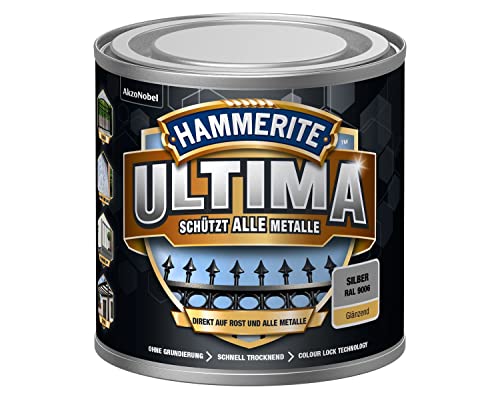 Hammerite metallschutzlack ultima glänzend silber ral9006 250ml von HAMMERITE