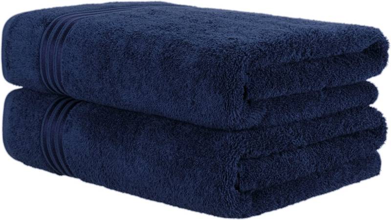 HAMMETEX Saunatuch Hammetex 2er Set extra große Saunatücher, Frottier (Packung, 2-St), 100% Baumwolle – Weich & Saugfähig – Luxuriöse Große Spa-Badetücher von HAMMETEX