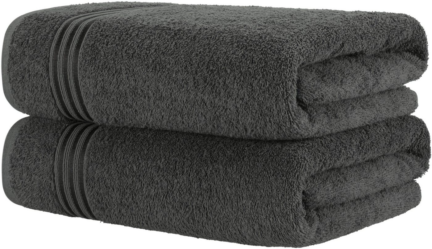 HAMMETEX Saunatuch Hammetex 2er Set extra große Saunatücher, Frottier (Packung, 2-St), 100% Baumwolle – Weich & Saugfähig – Luxuriöse Große Spa-Badetücher von HAMMETEX