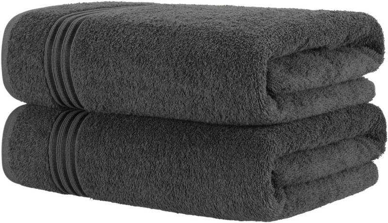 HAMMETEX Saunatuch Hammetex 2er Set extra große Saunatücher, Frottier (Packung, 2-St), 100% Baumwolle – Weich & Saugfähig – Luxuriöse Große Spa-Badetücher von HAMMETEX
