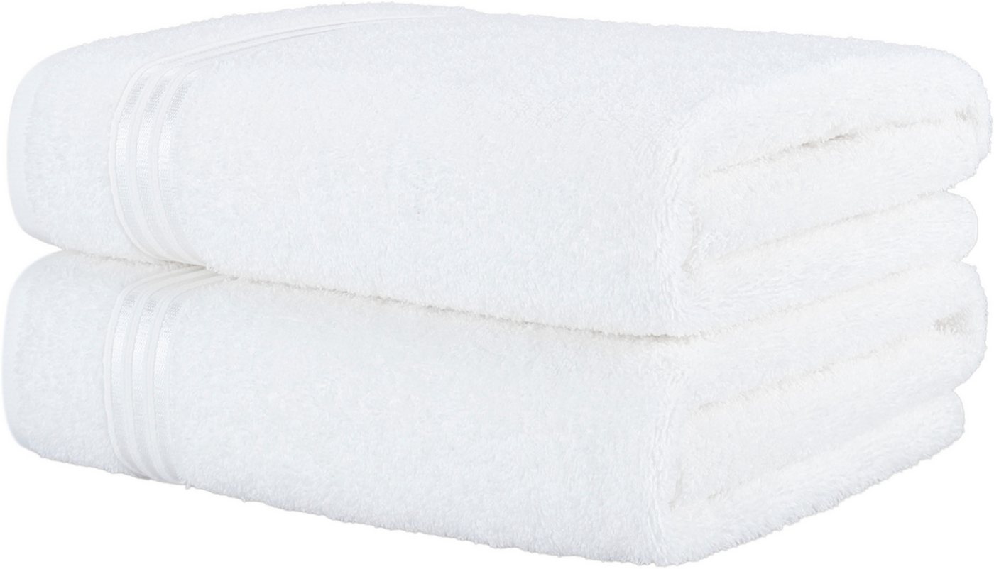HAMMETEX Saunatuch Hammetex 2er Set extra große Saunatücher, Frottier (Packung, 2-St), 100% Baumwolle – Weich & Saugfähig – Luxuriöse Große Spa-Badetücher von HAMMETEX