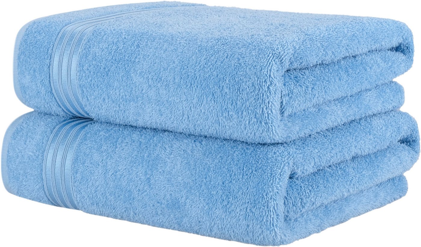 HAMMETEX Saunatuch Hammetex 2er Set extra große Saunatücher, Frottier (Packung, 2-St), 100% Baumwolle – Weich & Saugfähig – Luxuriöse Große Spa-Badetücher von HAMMETEX