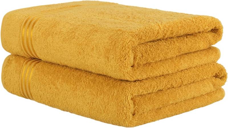 HAMMETEX Saunatuch Hammetex 2er Set extra große Saunatücher, Frottier (Packung, 2-St), 100% Baumwolle – Weich & Saugfähig – Luxuriöse Große Spa-Badetücher von HAMMETEX