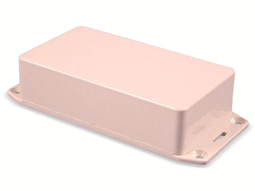 HAMMOND ELECTRONICS Euro-Gehäuse 1591BFLGY ABS, Hellgrau (RAL 7035), 112 x 62 x 31, 1 Stück von HAMMOND ELECTRONICS