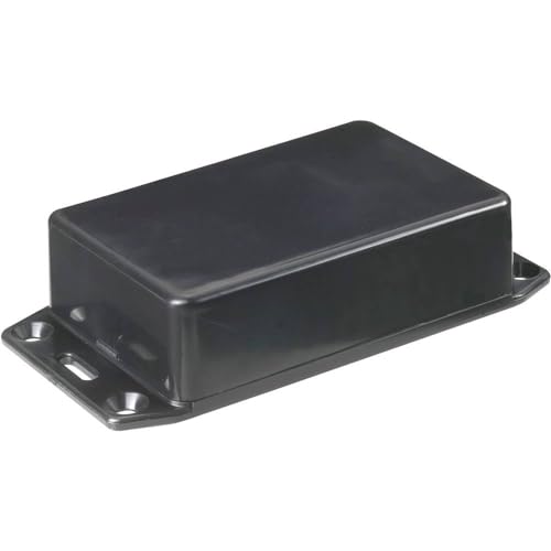 HAMMOND ELECTRONICS Euro-Gehäuse 1591MFLBK ABS, Schwarz, 85 x 56 x 25, 1 Stück von HAMMOND ELECTRONICS