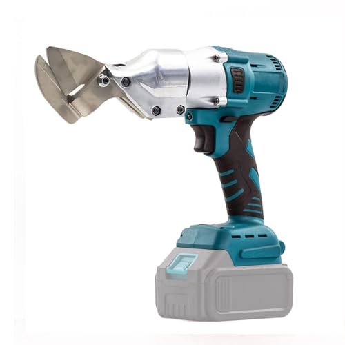 Akku Blechschere Elektrisch Kompatibel mit Makita 18V Akku,Bürstenlos Akku Elektro Metallschere,360° Elektrische Schere zum Schneiden von Stahl,Bürstenlosen Motor Max 2,0 mm(ohne Akku) von HAMON
