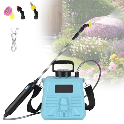 Gartenspritze Drucksprüher 5 Liter, Elektrischer Pflanzensprüher mit 3 Nebeldüsen, Akku Drucksprüher Elektrisches für Gartenbewässerung, Desinfektion und Schädlingsbekämpfung in der Landwirtschaft Gartenspritze Drucksprüher 5 Liter, Elektrischer Pflanzensprüher mit 3 Nebeldüsen, Akku Drucksprüher Elektrisches für Gartenbewässerung, Desinfektion und Schädlingsbekämpfung in der Landwirtschaft von HAMON