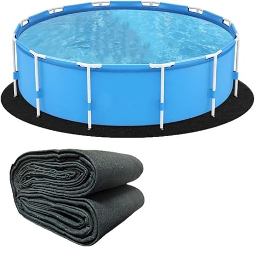 HAMON Ø12ft Poolunterlage rutschfeste Unterlage Rund, Pool Unterlage Outdoor von HAMON