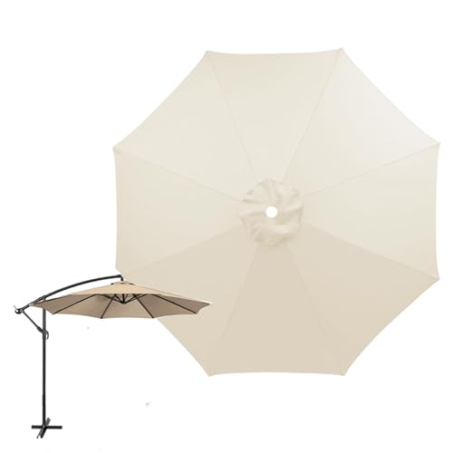 HAMON Sonnenschirm Ersatz Universelles Regenschirm Regenschirmstoff Sonnenschirm Ersatzabdeckung Anti-Ultraviolett Überdachungsabdeckung Ersatzstoff für Tischschirme im Freien (2,7 Meter/8 Rippen) von HAMON