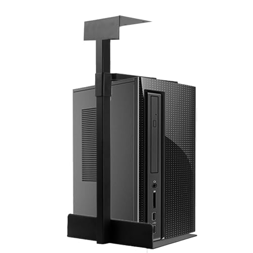 PC Halterung Unter Schreibtisch,Computerhalterung Tischhalterung,Verstellbare Computer Aufhängung Halter für Untertisch,PC Wandhalterung mit Flexibler Höhe, Funktioniert mit Meisten Hosts (Schwarz) PC Halterung Unter Schreibtisch,Computerhalterung Tischhalterung,Verstellbare Computer Aufhängung Halter für Untertisch,PC Wandhalterung mit Flexibler Höhe, Funktioniert mit Meisten Hosts (Schwarz) von HAMON