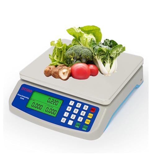 Waage küchenwaage 30kg groß Edelstahl Digitalwaage Digital Elektronische Waage mit LCD Display obstwaage zähl Tara Funktion lebensmittelwaage zum Kochen von Brot von HAMON