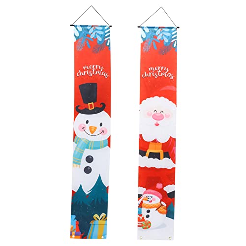HAMPPLIES 1 Paar Weihnachtliche Türbanner für Dekoration Festliche Wandbehänge aus Hochwertigem für Drinnen und Draußen für Haustür Veranda und Fenster HAMPPLIES 1 Paar Weihnachtliche Türbanner für Dekoration Festliche Wandbehänge aus Hochwertigem für Drinnen und Draußen für Haustür Veranda und Fenster von HAMPPLIES