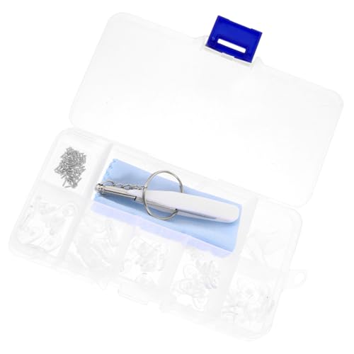 HAMPPLIES 1 Satz Brillen Nasenpads Set Silikon mit Schraubendreher und Pinzette Teiliges Reparaturzubehör für Passform und Rutschfest und Hautfreundlich HAMPPLIES 1 Satz Brillen Nasenpads Set Silikon mit Schraubendreher und Pinzette Teiliges Reparaturzubehör für Passform und Rutschfest und Hautfreundlich von HAMPPLIES