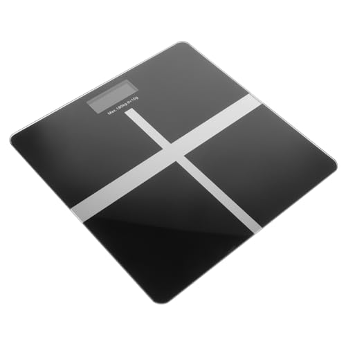 HAMPPLIES 1 Stück USB Aufladbare Personenwaage Hochpräzise Haushaltswaage aus Tempered Glass Praktisch für Körper und Objektmessung für Zuhause von HAMPPLIES