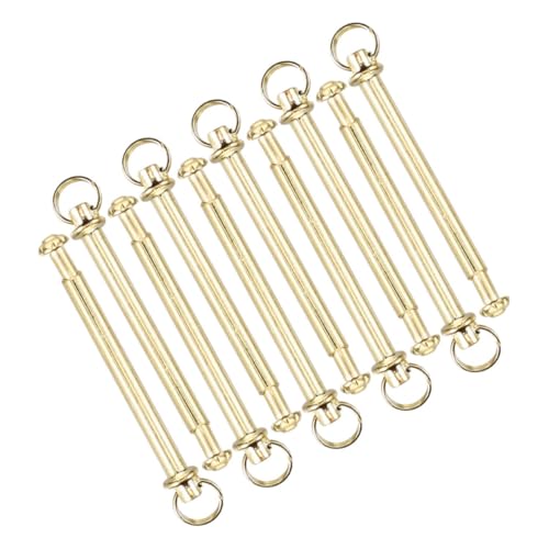 HAMPPLIES 10 Sätze Metall Faltventil Nieten und Muttern Stabile DIY Fächerachsen Ersatzteile Leicht Einfach zu Montieren für Handfächer Reparatur und Bastelbedarf von HAMPPLIES