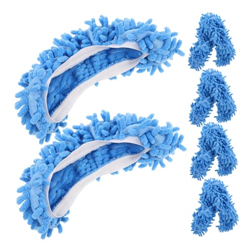 HAMPPLIES 10 Stück Fußmopp Hausschuhe Lazy Floor Slippers Waschbare Moppsocken Chenille Mopp Hausschuhe Trockenmopp Für Hartholzböden Wiederverwendbare Mopp HAMPPLIES 10 Stück Fußmopp Hausschuhe Lazy Floor Slippers Waschbare Moppsocken Chenille Mopp Hausschuhe Trockenmopp Für Hartholzböden Wiederverwendbare Mopp von HAMPPLIES