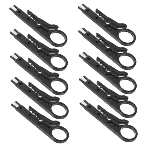 HAMPPLIES 10 Stück Mini Kabel Stripper für Cat Hochpräzise Abisolierzange für Netzwerkkabel Utp Kabel und Telefonleitungen Einfach zu Bedienen für Profis und Hobbyisten von HAMPPLIES