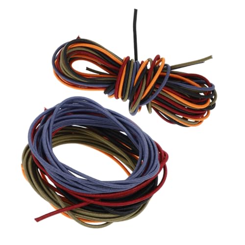 HAMPPLIES 10 Stück Reise Notebook Gummibänder aus Strapazierfähigem Nylon Verstellbar Rutschfest Rot Blau Schwarz Olivgrün und Orange für Reisetagebücher Planer und Vielseitige Anwendungen von HAMPPLIES