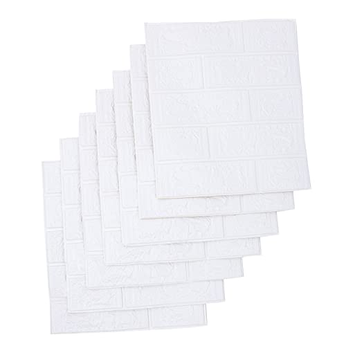HAMPPLIES 10 Stück Selbstklebende Ziegelwand Aufkleber Teiliges Xpe Schaumstoff Tapete für Wohnzimmer Schlafzimmer und Küche Pflegeleicht und Anpassbar von HAMPPLIES