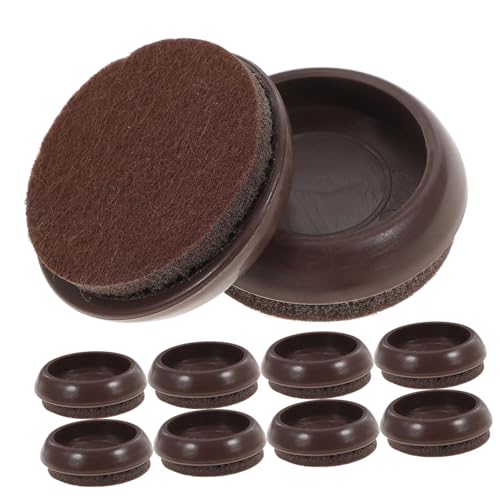 HAMPPLIES 10 Stück Teiliges Caster Cup mit Filzgleitern rutschfeste Möbelstopper für Stuhlrollen Bodenschutz für Teppich und Hartboden Langlebige und Stabile Stuhlbeinauflagen HAMPPLIES 10 Stück Teiliges Caster Cup mit Filzgleitern rutschfeste Möbelstopper für Stuhlrollen Bodenschutz für Teppich und Hartboden Langlebige und Stabile Stuhlbeinauflagen von HAMPPLIES