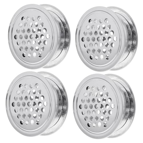 HAMPPLIES 10 Stück Teiliges Edelstahl Lüftungsgitter Set mit Rundem Wabendesign Einfache Montage Staub und Windschutz für Schränke Möbel Küche und Belüftungssysteme HAMPPLIES 10 Stück Teiliges Edelstahl Lüftungsgitter Set mit Rundem Wabendesign Einfache Montage Staub und Windschutz für Schränke Möbel Küche und Belüftungssysteme von HAMPPLIES