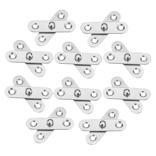 HAMPPLIES 10 Stück Teiliges Edelstahl Schwenklager Verdecktes Türscharnier Unsichtbar für Möbel Türen Fenster Einfache Montage Vielseitig Einsetzbar HAMPPLIES 10 Stück Teiliges Edelstahl Schwenklager Verdecktes Türscharnier Unsichtbar für Möbel Türen Fenster Einfache Montage Vielseitig Einsetzbar von HAMPPLIES
