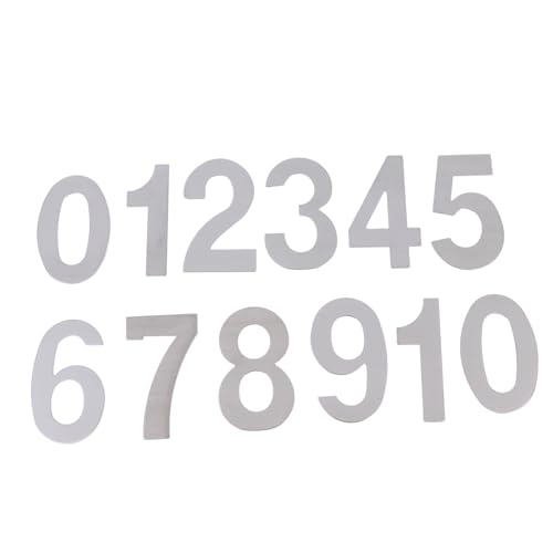HAMPPLIES 10 Stück Teiliges Hausnummernschild aus Rostfreiem Edelstahl Wetterfeste Türnummer Aufkleber Einfache Montage ohne Bohren für Briefkästen Haustüren und Hotels HAMPPLIES 10 Stück Teiliges Hausnummernschild aus Rostfreiem Edelstahl Wetterfeste Türnummer Aufkleber Einfache Montage ohne Bohren für Briefkästen Haustüren und Hotels von HAMPPLIES