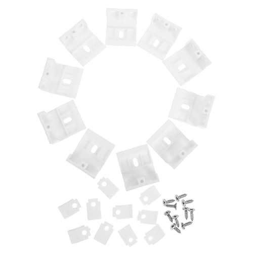 HAMPPLIES 10 Stück Teiliges Jalousiehalterungen mit Verdeckter Montage Kompatible Belastbare Halter für Fenster Deckenmontage Unsichtbare Befestigung für Stilvolle Raumgestaltung von HAMPPLIES