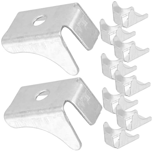 HAMPPLIES 10 Stück Teiliges Metall Regalhalterungen für Aktenschränke Robuste und Polierte Shelf Support Clips aus Stahl Stabile Einlegeboden Halter für Küchen und Büromöbel Langlebig und von HAMPPLIES