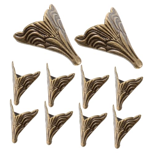 HAMPPLIES 10 Stück Teiliges Möbelfüße aus Zinklegierung Beine Antikbronze Möbelbeine für Sofas Schränke Kommoden Holzboxen Dekorative Möbelunterstützung von HAMPPLIES