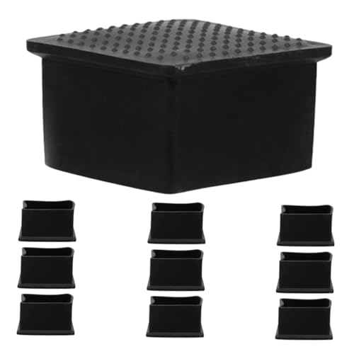 HAMPPLIES 10 Stück Teiliges Quadratische Möbelbeinkappen aus Rutschfestem Gummi Stuhl und Tischbeinschutz Geräuschdämpfende Bodenschoner Geeignet für Verschiedene Möbelarten im Wohn und HAMPPLIES 10 Stück Teiliges Quadratische Möbelbeinkappen aus Rutschfestem Gummi Stuhl und Tischbeinschutz Geräuschdämpfende Bodenschoner Geeignet für Verschiedene Möbelarten im Wohn und von HAMPPLIES