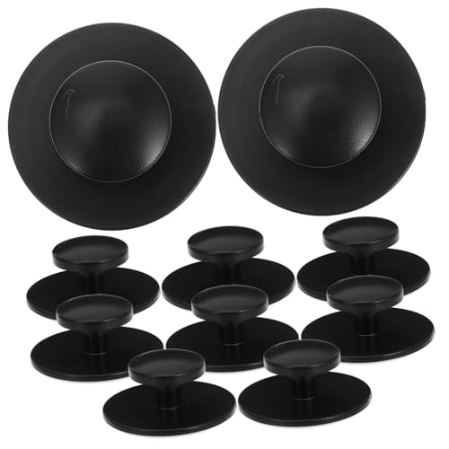HAMPPLIES 10 Stück Teiliges Runde Selbstklebende Klebegriffe für Küchenschränke und Kleiderschränke Ergonomisch Geformte Schwarze Türknöpfe für und Sicherheitstüren Einfach zu Montieren HAMPPLIES 10 Stück Teiliges Runde Selbstklebende Klebegriffe für Küchenschränke und Kleiderschränke Ergonomisch Geformte Schwarze Türknöpfe für und Sicherheitstüren Einfach zu Montieren von HAMPPLIES